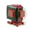 Kép 1/11 - Fortum automatikus lézeres vízszintező, ZÖLD, 3D (3×360°) pontosság: 0,2mm/1m, 1/4" és 5/8" menet