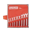 Kép 1/2 - Fortum csillag-villás kulcs klt. 9db, 6-19mm 61CrV5, mattkróm, vászon tok(4730202)
