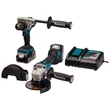Kép 2/5 - Makita DLX2430TJ  gépszett  18V LXT Li-ion BL DDF486+DGA504+2x5,0Ah 