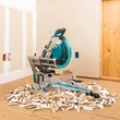 Kép 4/5 - Makita DLS211ZU gérvágó 2x18V LXT Li-Ion BL AWS 305mm dual DXT Z + adapter