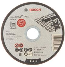 Bosch vágókorong STANDARD for INOX 125x1, 0 mm 22, 23mm (2608603171)
