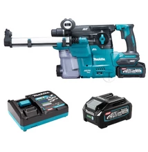 Makita HR008GM202 SDS Plus fúró-vésőkalapács 3,9J 40V MAX XGT/2x4.0Ah kofferben DX10  porelszívóval