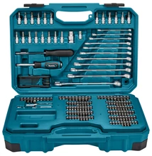 Makita E-10883 szerszámkészlet műanyag kofferben 221 részes 1/2"
