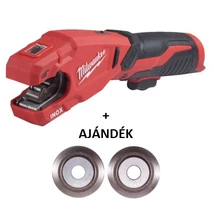 Milwaukee M12 PCSS-0 RAPTOR akkus csővágó rozsdamentes acélhoz + AJÁNDÉK 2db vágógörgő(4933479241)