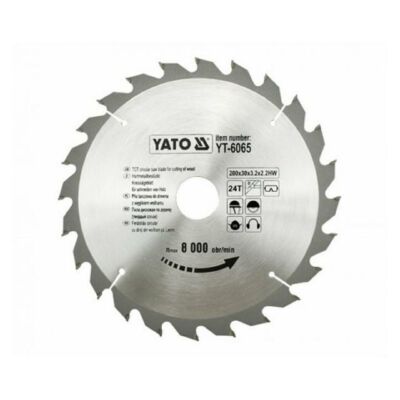 Yato YT-6066 fűrésztárcsa fához 205/18/24 