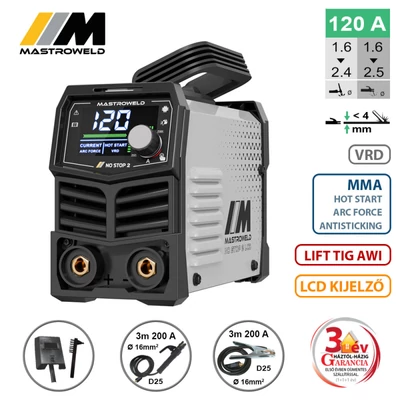 NO STOP 2 LCD hegesztő inverter (MMA)