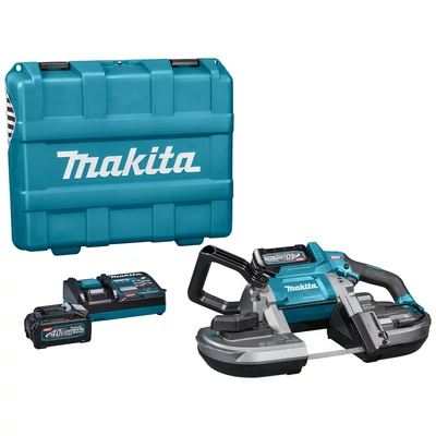 Makita PB002GM201 szalagfűrész 40Vmax XGT Li-Ion BL 1000 W v:127 mm 2x4,0 Ah