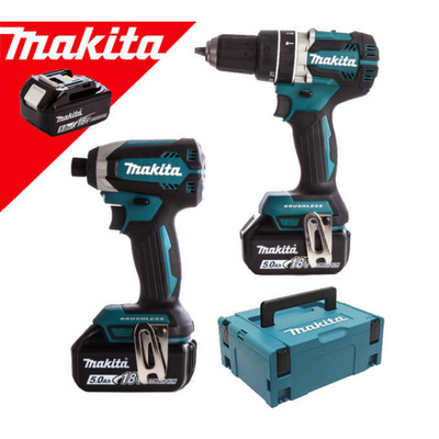 Makita DLX2127TJ1 akkus szett 18V LXT XPT (DDF482 + DTD152 + 3x BL1850B + 1x DC18RC + MakPac)