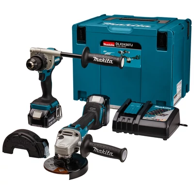Makita DLX2430TJ  gépszett  18V LXT Li-ion BL DDF486+DGA504+2x5,0Ah 