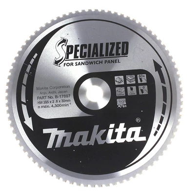 Makita B-33607 körfűrészlap  szendvicspanelhez 355x30xZ80