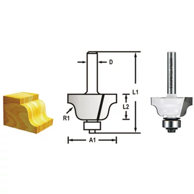 Makita D-48810 profilmaró kés, befogó: 6 átmérő: 28,6 munkahossz: 13 r: 4