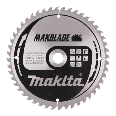  Makita B-08953  körfűrészlap Makblade 190/20mm Z48