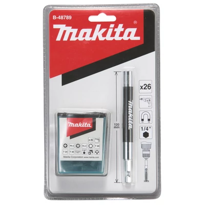Makita B-48789 bitkészlet bittartóval 26db-os