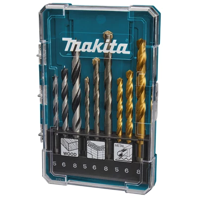 Makita D-71962 1/4" befogású 9db-os fúrókészlet 5,6,8 FÉM-FA-KŐZET