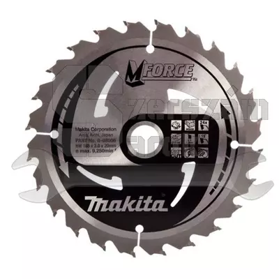 Makita B-07892 Mforce körfűrésztárcsa 165x30mm Z10