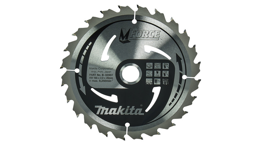 Lama Sega Circolare Makita Makforce T.C.T. 165x20mm 24 Denti - Per Legno, Taglio Preciso E Duraturo - Foto 13